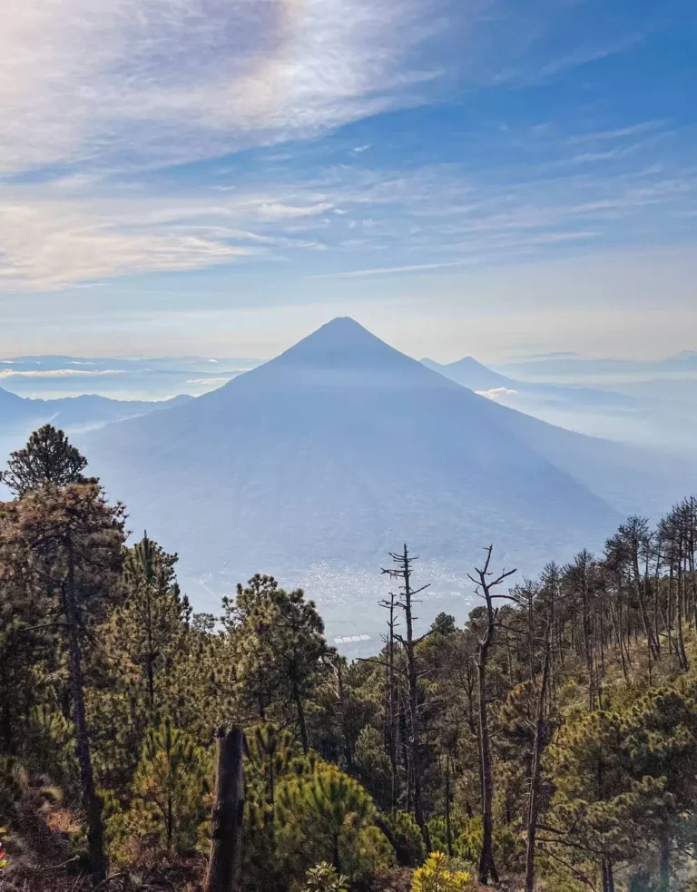View of Volcan Fuego from Acatenango base camp