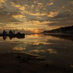 Sunset at El Tunco Beach
