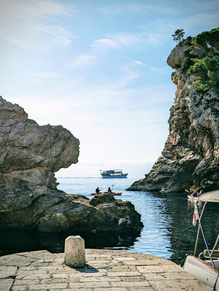 Adriatic sea as seen from Dubrovnik
